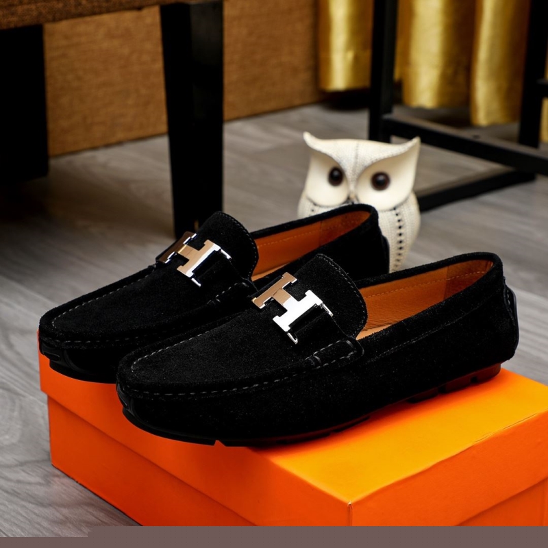 H**mes leather shoes